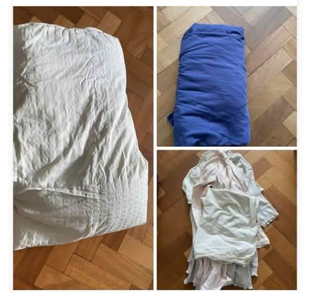 Photo of free Duvet, fitted sheet & thermal vests (Snaresbrook E18) #1