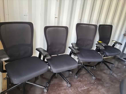 Photo of free 4 matching office chairs (Garfield, NJ) #1