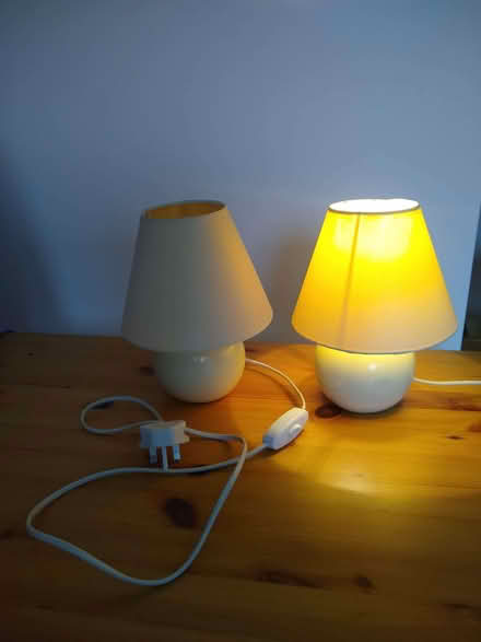 Photo of free Pair of small bedside table lamps (Old Coulsdon CR5) #1