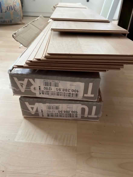 Photo of free IKEA tundra laminate flooring (Clapham MK41) #2
