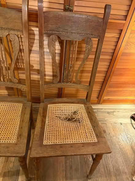 Photo of free Two wood chairs (Midtown West) #3