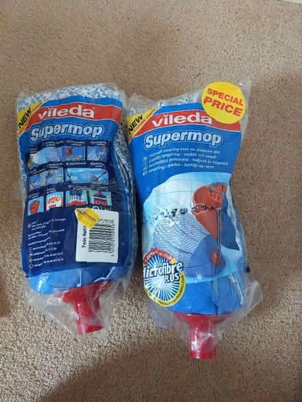Photo of free 2 unused mop heads (St Andrews KY16) #1