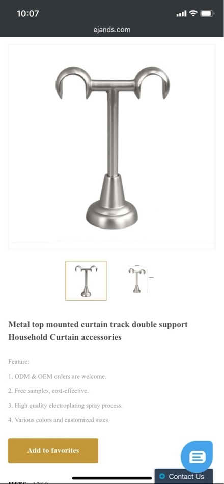 Photo of free Double Brackets for Curtain Poles (Cheshunt En8) #2