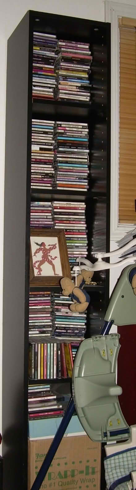 Photo of free Tall Black Book / Media Shelf (Oakland) #1