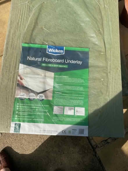 Photo of free She’d clear out, 2 packs natural fibreboard underlay (Middlewood S6) #1