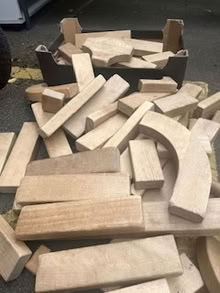 Photo of free Large wooden building play blocks (Kirkdale) #1