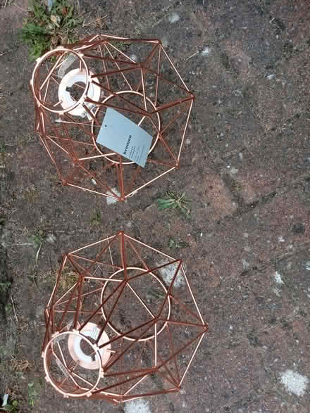 Photo of free Pair of Copper Pendant lamp shades (Bridge of Don) #2