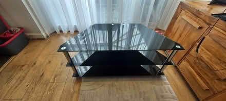 Photo of free Black Glass TV Unit (WS6) #2