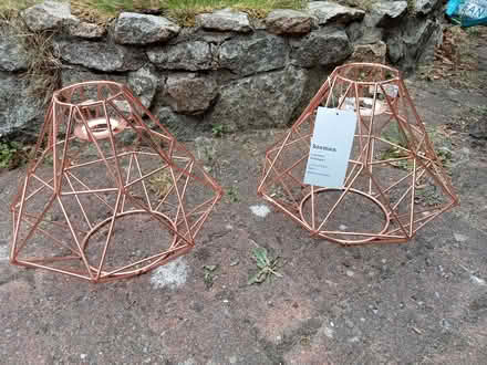 Photo of free Pair of Copper Pendant lamp shades (Bridge of Don) #1