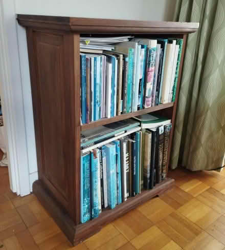Photo of free Small deep bookcase, dark wood (Thorpe Bay SS1) #3