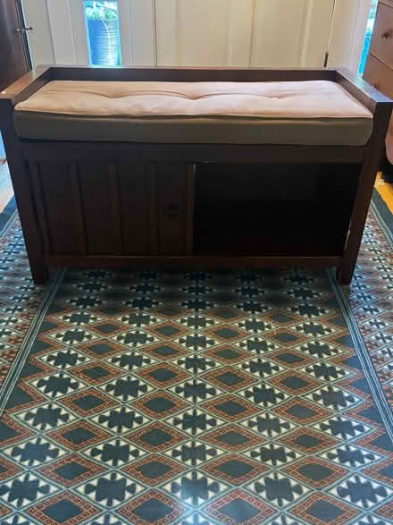 Photo of free Entryway bench with storage (Chevy Chase DC) #2