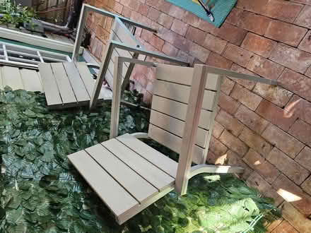 Photo of free 2 aluminum patio chairs (Ashburn) #2