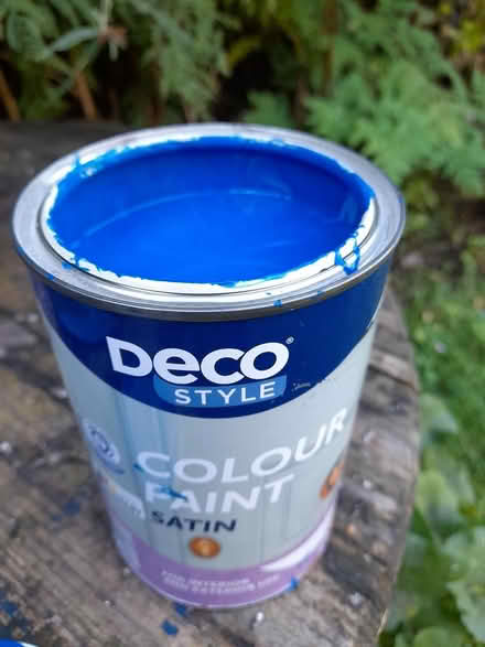 Photo of free Interior/exterior blue paint (SW Edinburgh EH14) #1