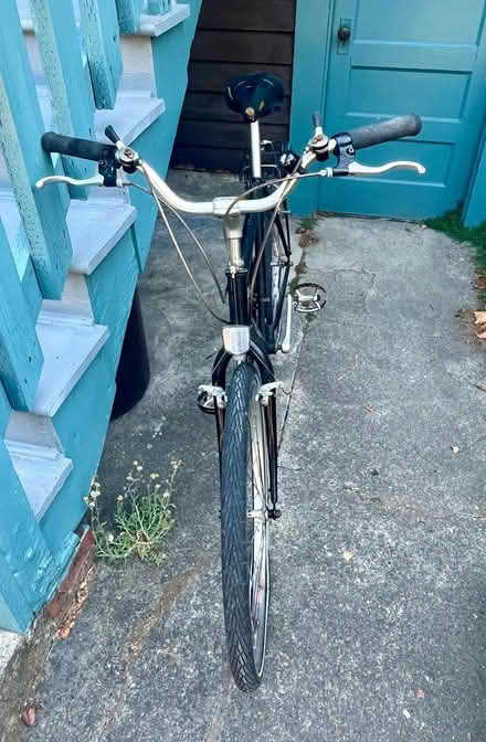 Photo of free 21 speed black men's bike with rack (Pt Richmond) #1