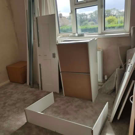 Photo of free White IKEA double bed base (Hillyfields SO16) #1