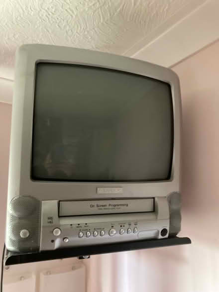 Photo of free TV with VHS and wall bracket (Chineham RG24) #1