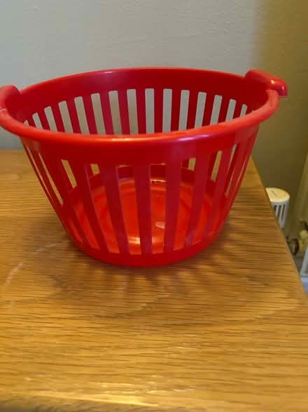 Photo of free Red plastic bucket, top diameter 25cm (Barkham RG41) #1