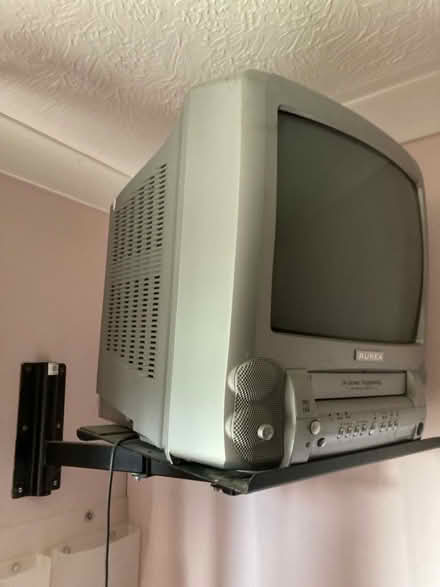 Photo of free TV with VHS and wall bracket (Chineham RG24) #2