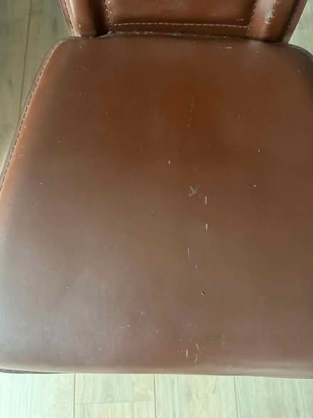 Photo of free faux leather dining chairs set of 4 (denton m34) #3