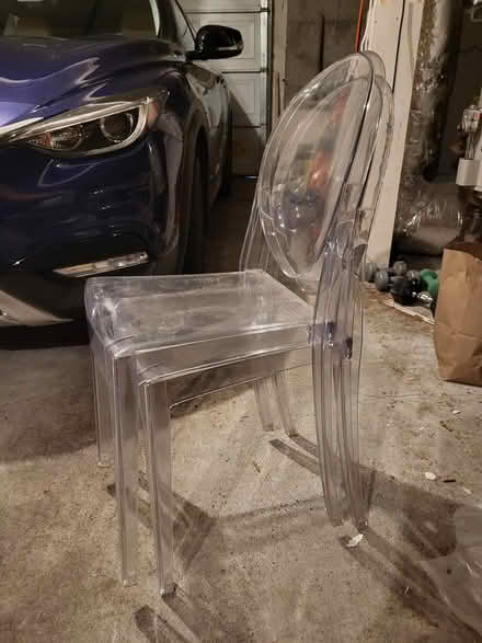 Photo of free Two Translucent Plastic Chairs (Issaquah.) #2