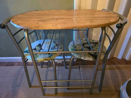 Photo of free Upcycled space saving table with chairs (Huntley GL19) #1