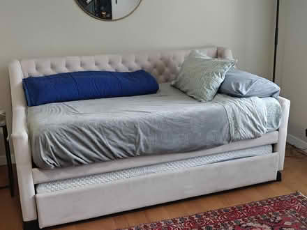 Photo of free Twin Trundle bed with two matresses (Alameda Harbor Bay) #1