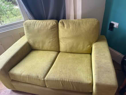 Photo of free Light lime green sofa from a children’s room (Fiveways BN1) #1