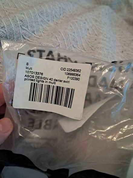 Photo of free Printed tights (Asos) (Weybridge KT13) #3