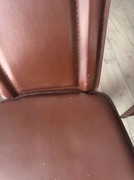 Photo of free faux leather dining chairs set of 4 (denton m34) #4