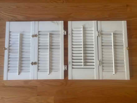 Photo of free wooden louvered cabinet doors (Warren Township) #2