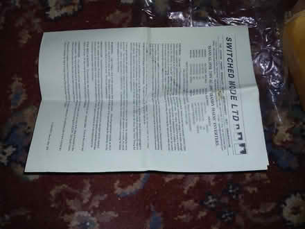 Photo of free Ac inverter 24v input (Blakenall WS3) #2