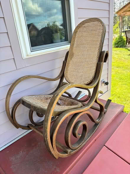 Photo of free Bentwood Cane Rocking Chair (Greenfield) #1