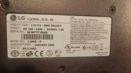 Photo of free Lg 14" monitor (Danforth and Greenwood) #2