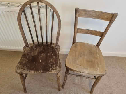 Photo of free three old sturdy chairs for someone to renovate. (Townsend BH8) #2