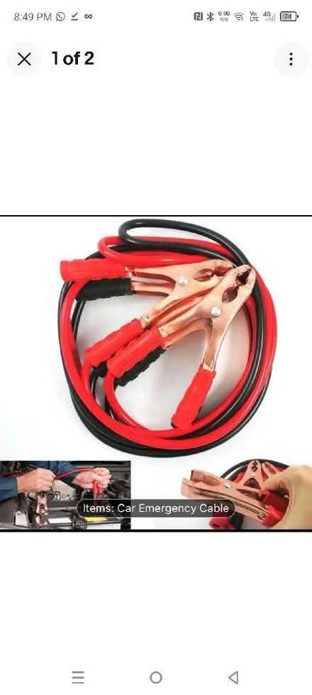 Photo of Car Jump starter cable (Rugby CV21) #1