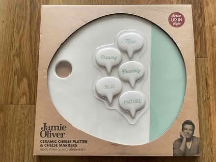 Photo of free Ceramic cheese board & markers (Foxholes DY10) #1