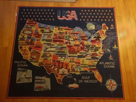 Photo of free United States Map Rug (Geneva) #1