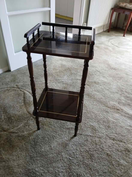 Photo of free Tall table and lamp (LU1. Caddington) #1