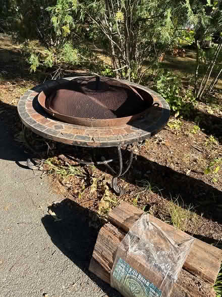 Photo of free Fire ring/ pit with screen and wood (ELLs rd Hampstead) #1