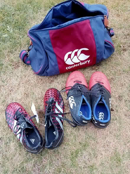Photo of free 2 pairs of boys football boots &bag (Bridge of Don) #1