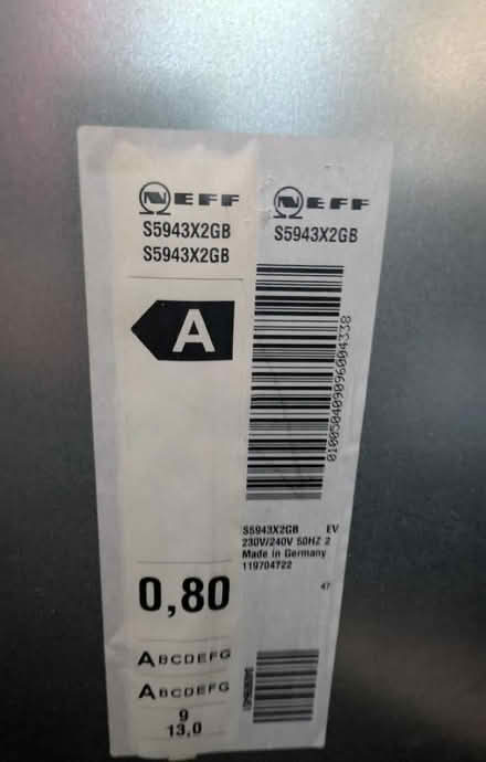 Photo of free Dishwasher, integrated type. (Selsdon CR2) #1