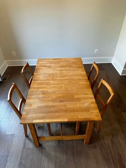 Photo of free Dining table and 4 chairs (Ashburn) #2