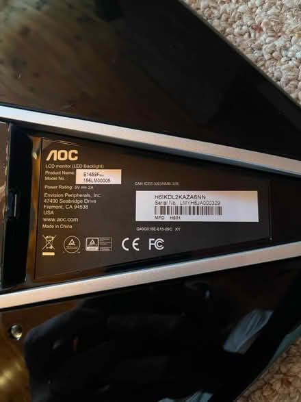 Photo of free AOC portable monitor (Kingston, NY) #4