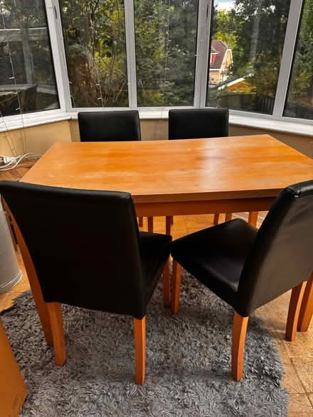Photo of free Table and 4 chairs (M25 Prestwich) #2