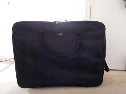 Photo of free Large black soft suitcase 34" x 26" (CR0) #1