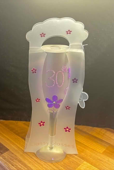 Photo of free Unopened 30th birthday flute glass (Lower Walkley S6) #1