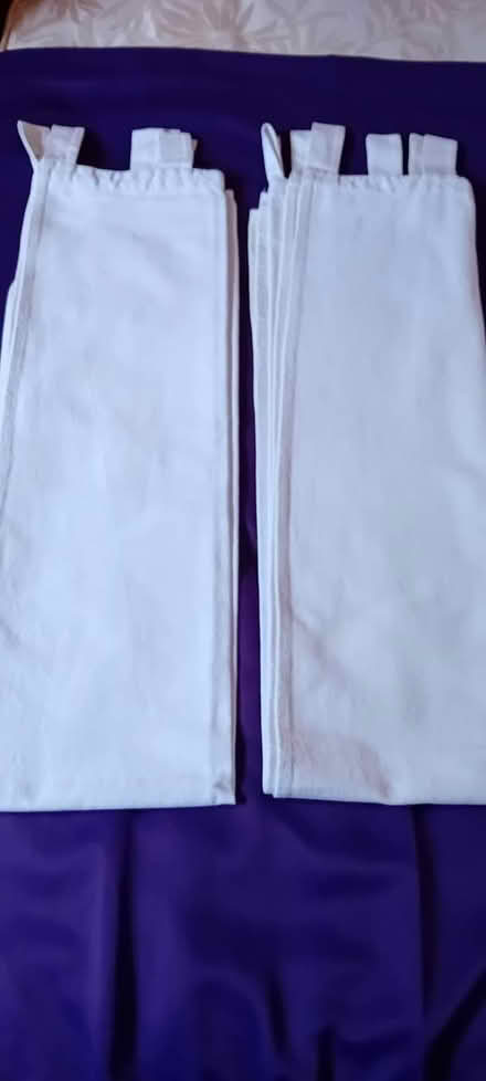 Photo of free Cream looped top linen curtains (Wokingham, RG41) #1
