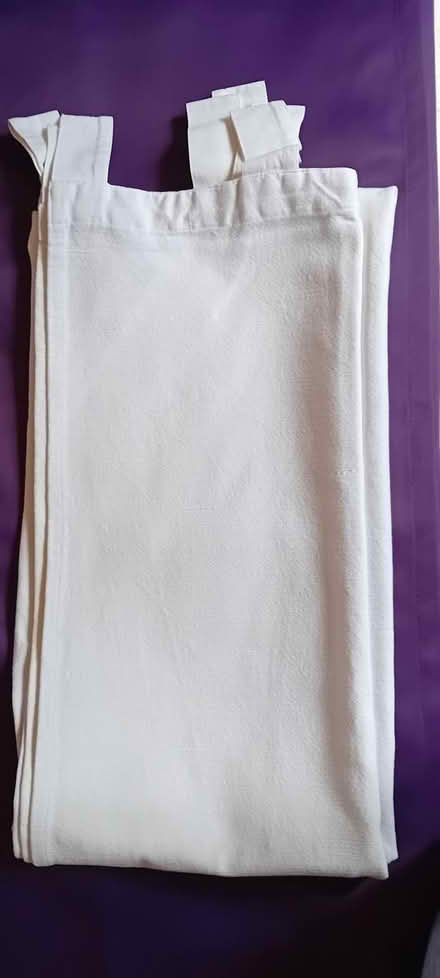 Photo of free Cream looped top linen curtains (Wokingham, RG41) #2