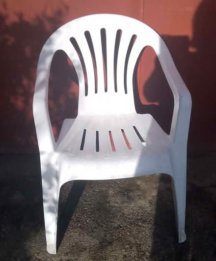 Photo of free White garden chairs (Roffey Horsham) #2