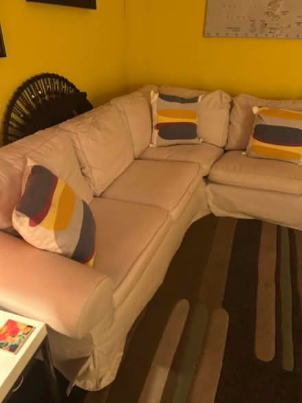 Photo of free Sectional IKEA sofa. White (Central Harlem) #1